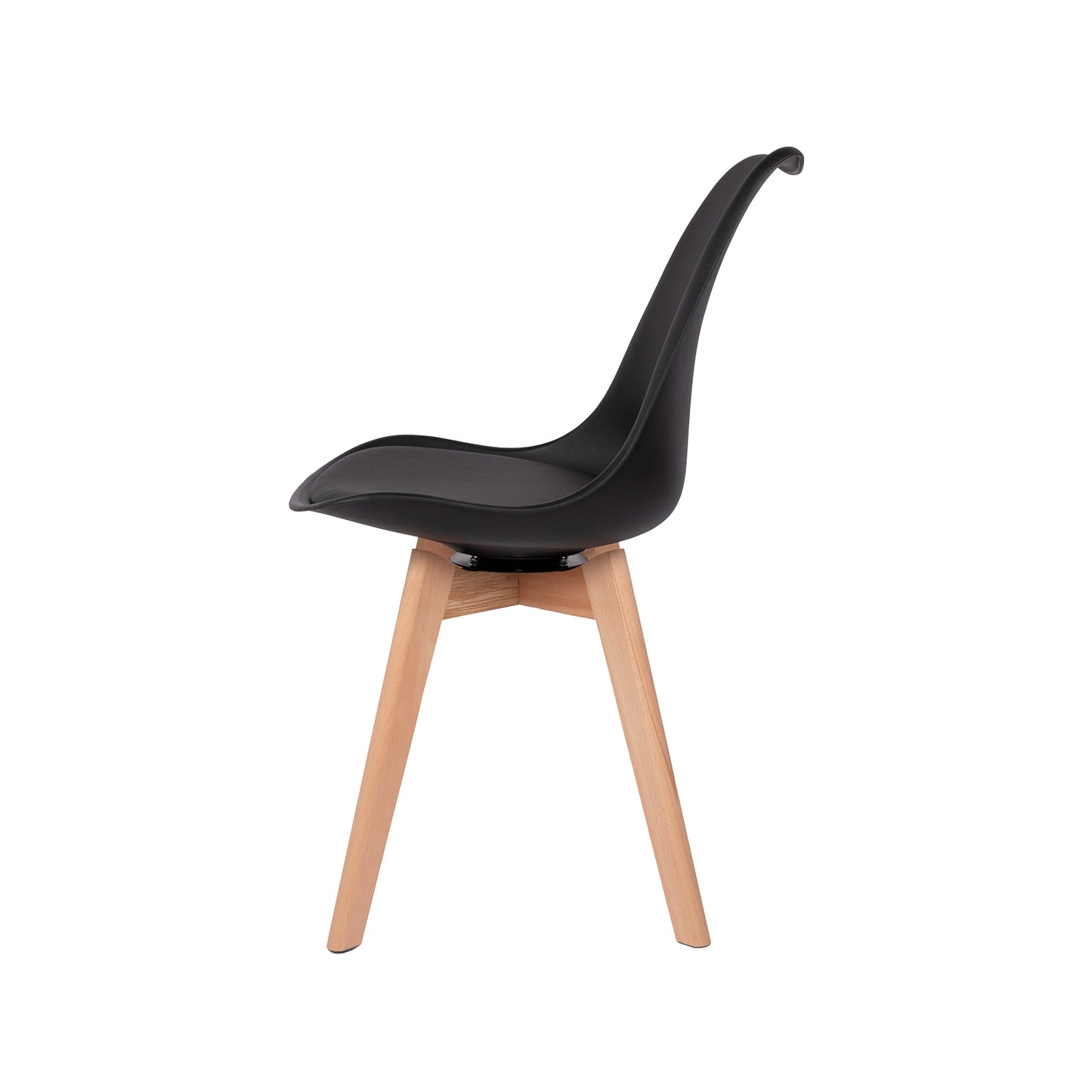 360° Armless Swivel Dining Chairs Set of 2/4 VINCO- Black/White/Gray