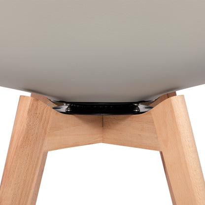 360° Armless Swivel Dining Chairs Set of 2/4 VINCO- Black/White/Gray