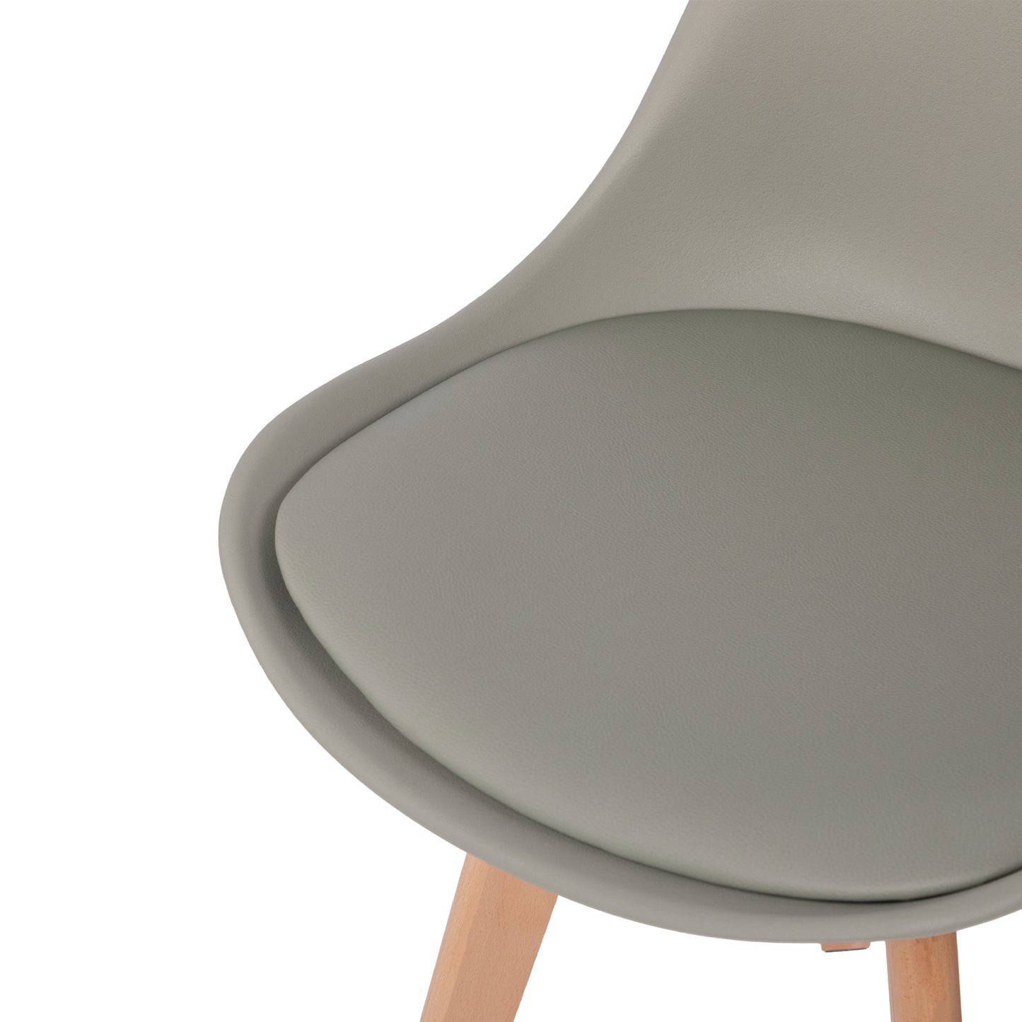 360° Armless Swivel Dining Chairs Set of 2/4 VINCO- Black/White/Gray