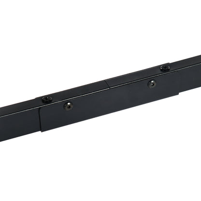 Loft Metal Bed Frame with Integrated Ladder Black-WALDO