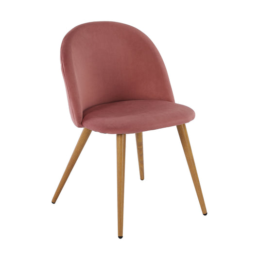 Zomba Velvet Upholstered Side Chair (Set of 2)