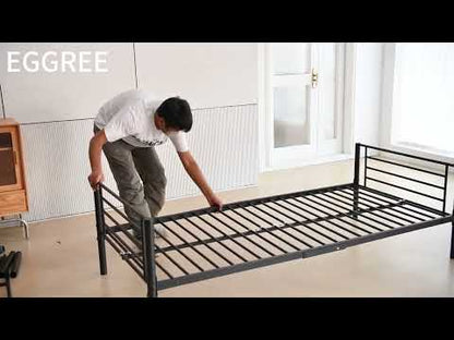 LOFT Bunk Bed Made of Iron Matt Black