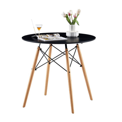 PEA/RAY/SAGE Round/Rectangular Dining Room Table Kitchen Table Modern Office Conference Table Coffee Table - Black