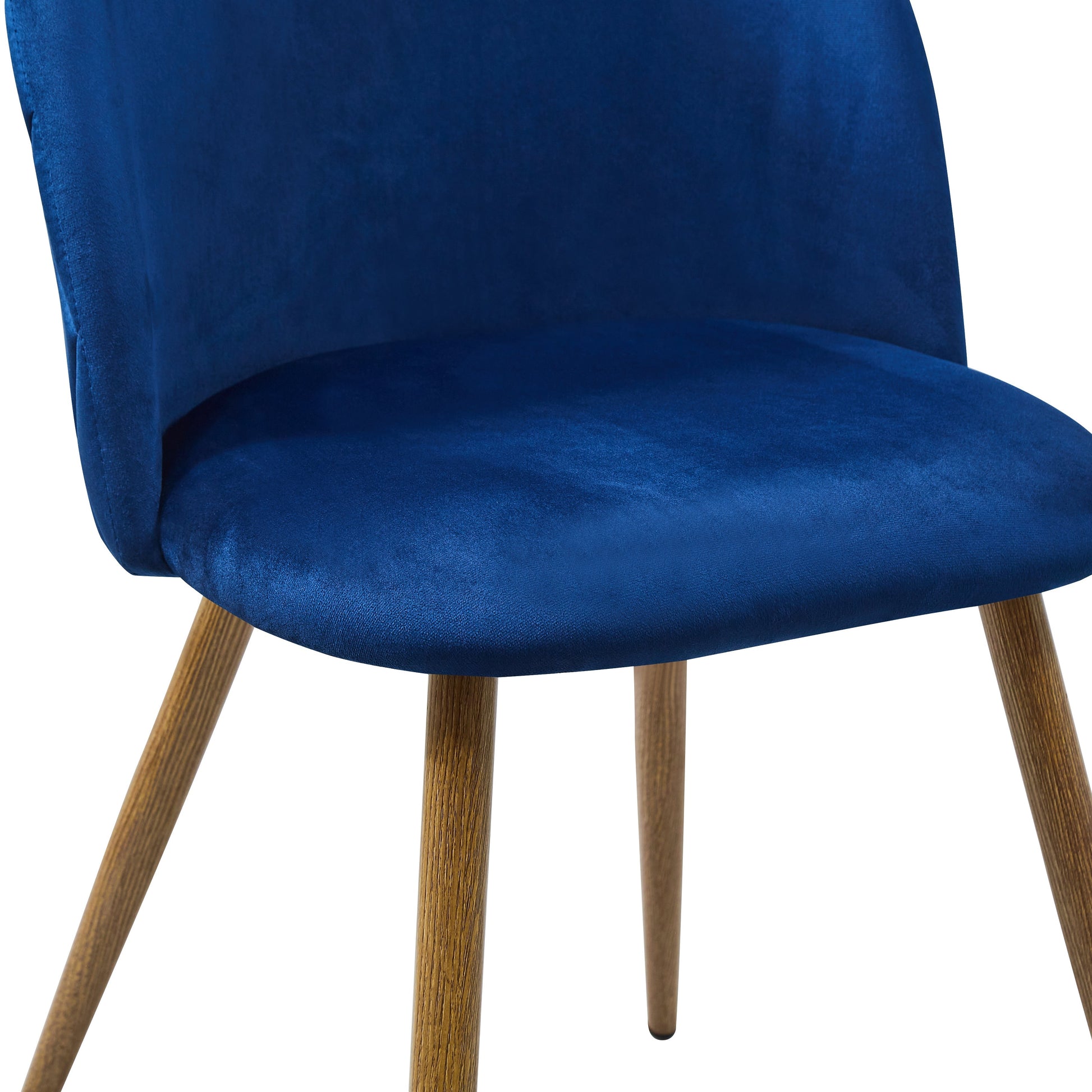 Zomba Velvet Dining Chair  with Metal Legs - Pink/Blue/Cactus