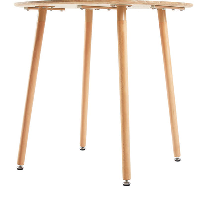 RONALD Scandinavian Round Wooden Dining Table