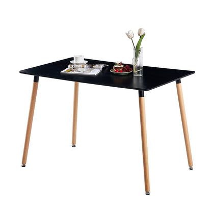 PEA/RAY/SAGE Round/Rectangular Dining Room Table Kitchen Table Modern Office Conference Table Coffee Table - Black