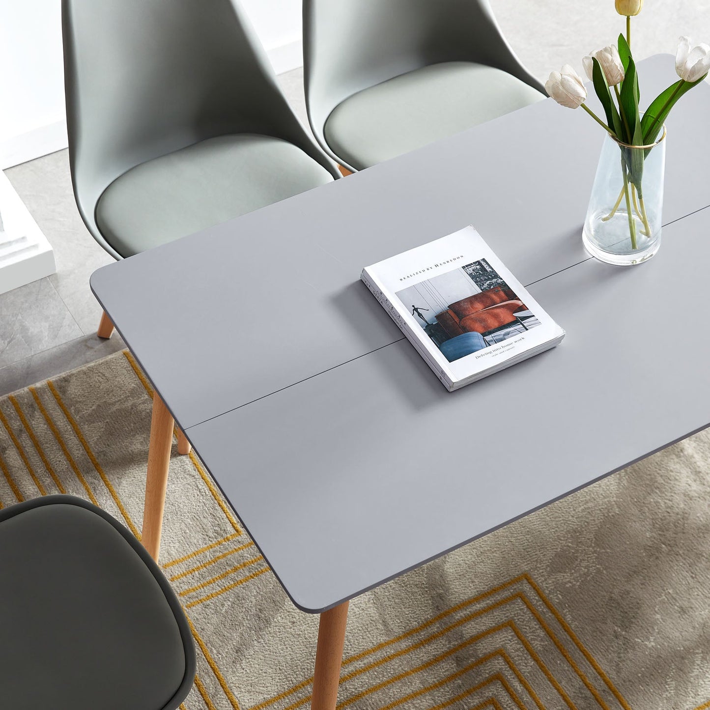 SAGE Grey Rectangular Dining Table