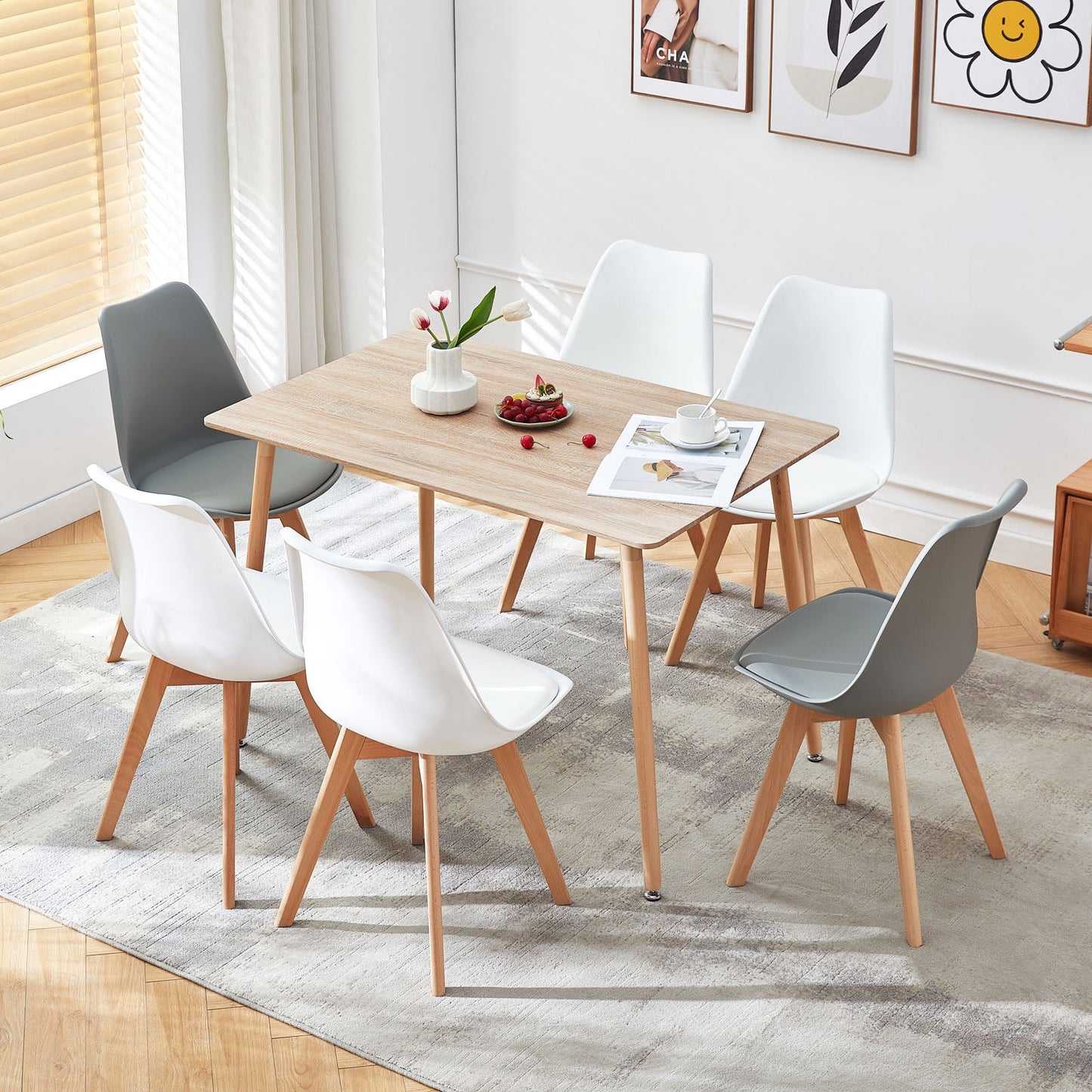 SAGE Scandinavian-Inspired Rectangular Dining Table