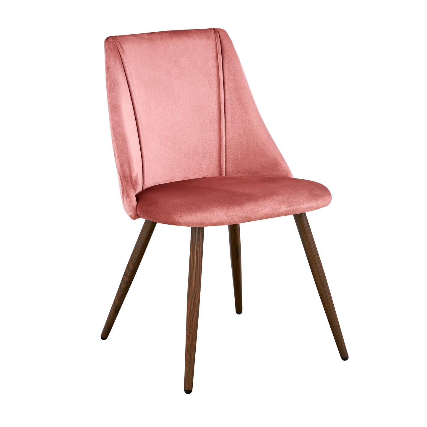 SMEG Velvet Dining Chairs With Metal Legs - Pink/Cactus/Green
