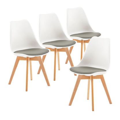 TULIP Retro Design Upholstered Side Chair (Set of 2)